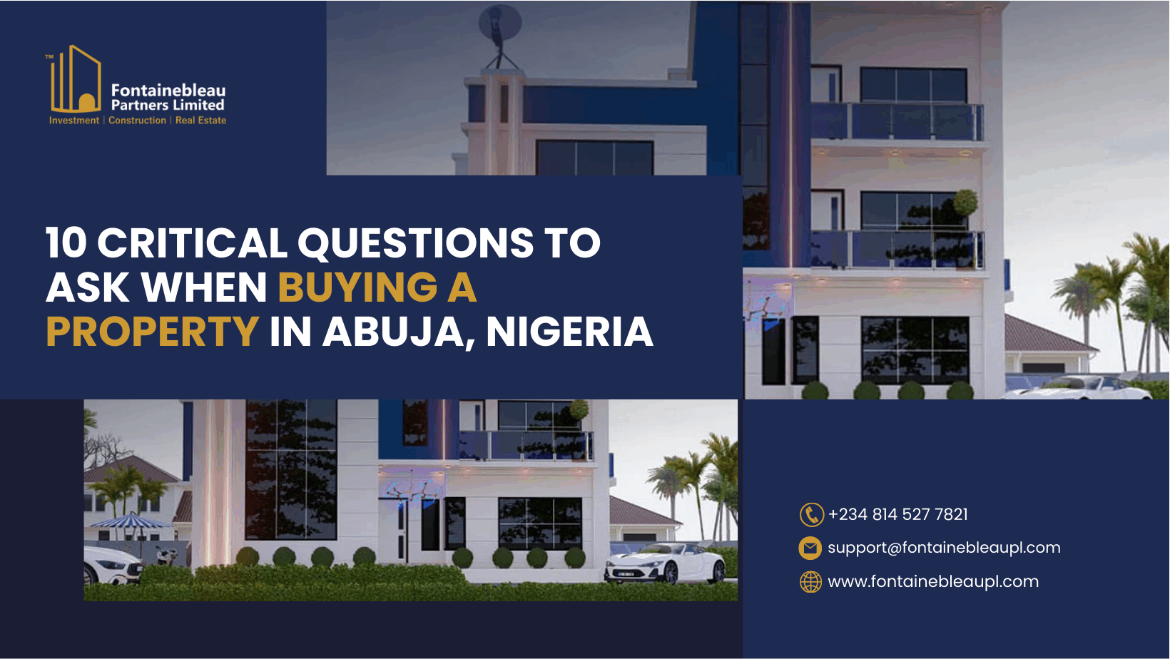 10 Critical Questions to Ask When Buying a Property in Abuja, Nigeria | Fontainebleau Partners Limited