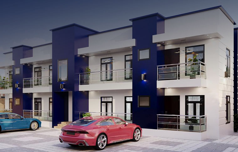 Block of Flats at Norren Metropolis Karsana. | Fontainebleau Partners Limited
